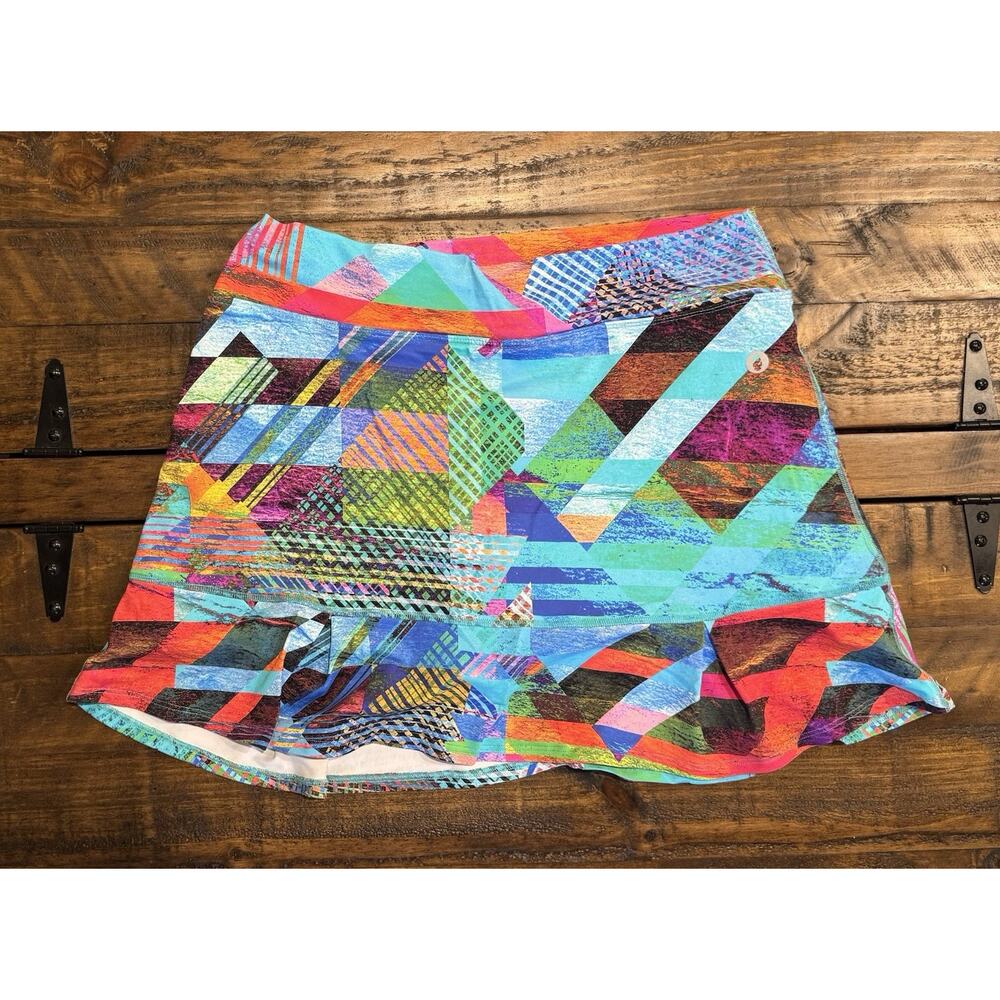 Dona Jo Skort JoJo Athletic Pickleball Tennis Skirt 14.5" Geometric Size XL (3)